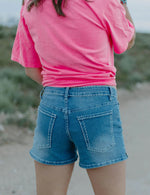 Buckstitch Denim Shorts - Also in Plus Size