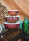 Sangria Western Bowl Set with Lids