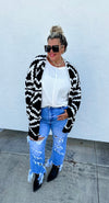 Koe Black Reversible Aztec Cloud Cardigan - Also in Plus Size
