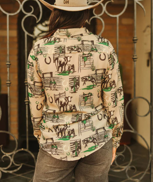 The Cowboy Way Button Up Top - Also in Plus Size