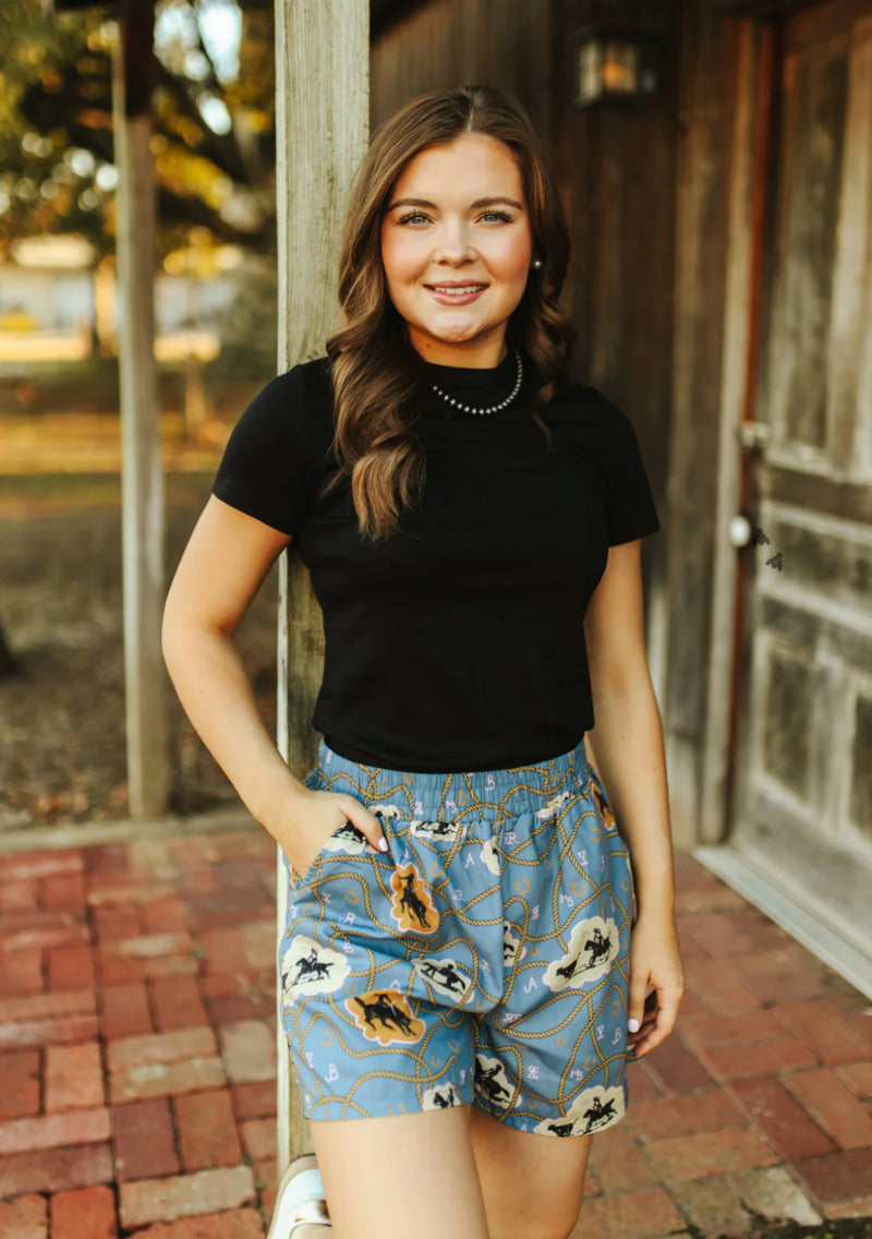 Vintage Cowboy Shorts - Also in Plus Size