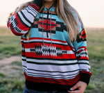 Midnight in Montana Knit Pullover Hooded Top - Also in Plus Size