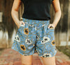 Vintage Cowboy Shorts - Also in Plus Size