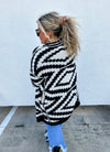 Koe Black Reversible Aztec Cloud Cardigan - Also in Plus Size