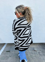 Koe Black Reversible Aztec Cloud Cardigan - Also in Plus Size