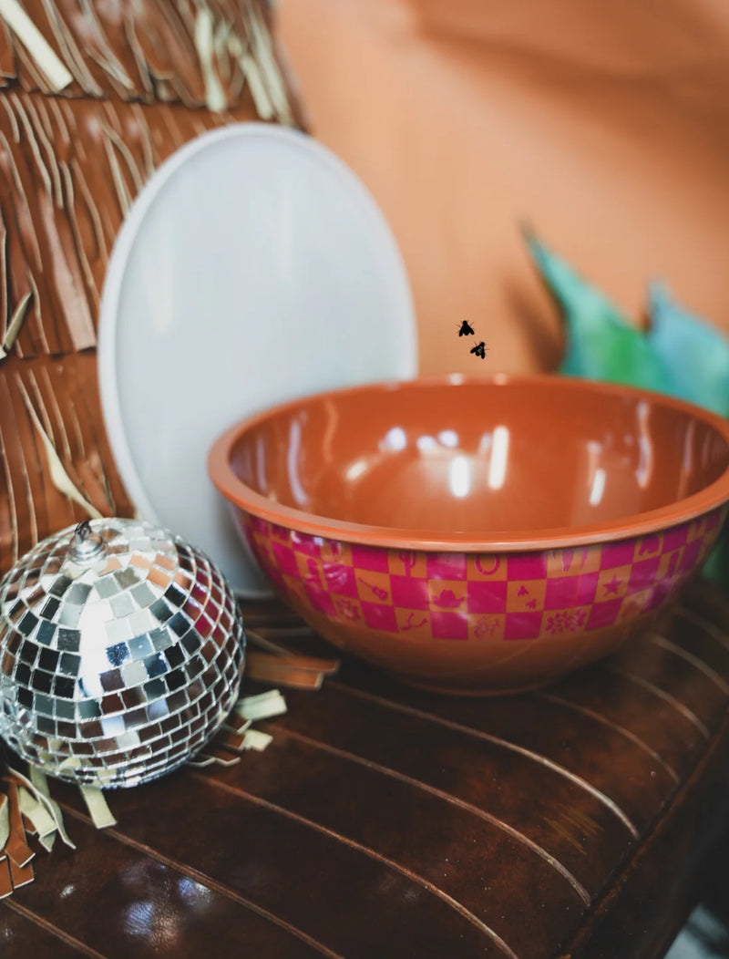 Sangria Western Bowl Set with Lids