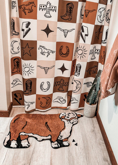 Rockin R Ranch Hereford Rug