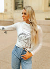 Sequin Saddles Mesh Layering Top