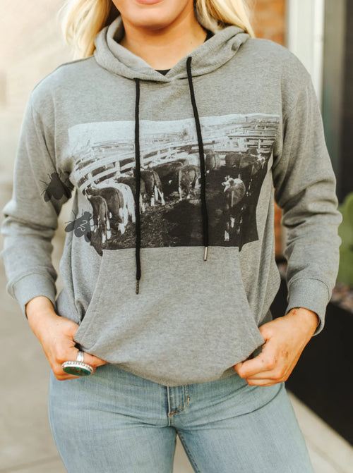 Cattle Culture Hoodie Top - Also in Plus Size