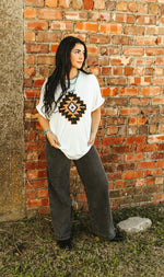 Tejas Sequin Aztec Top- Also in Plus Size