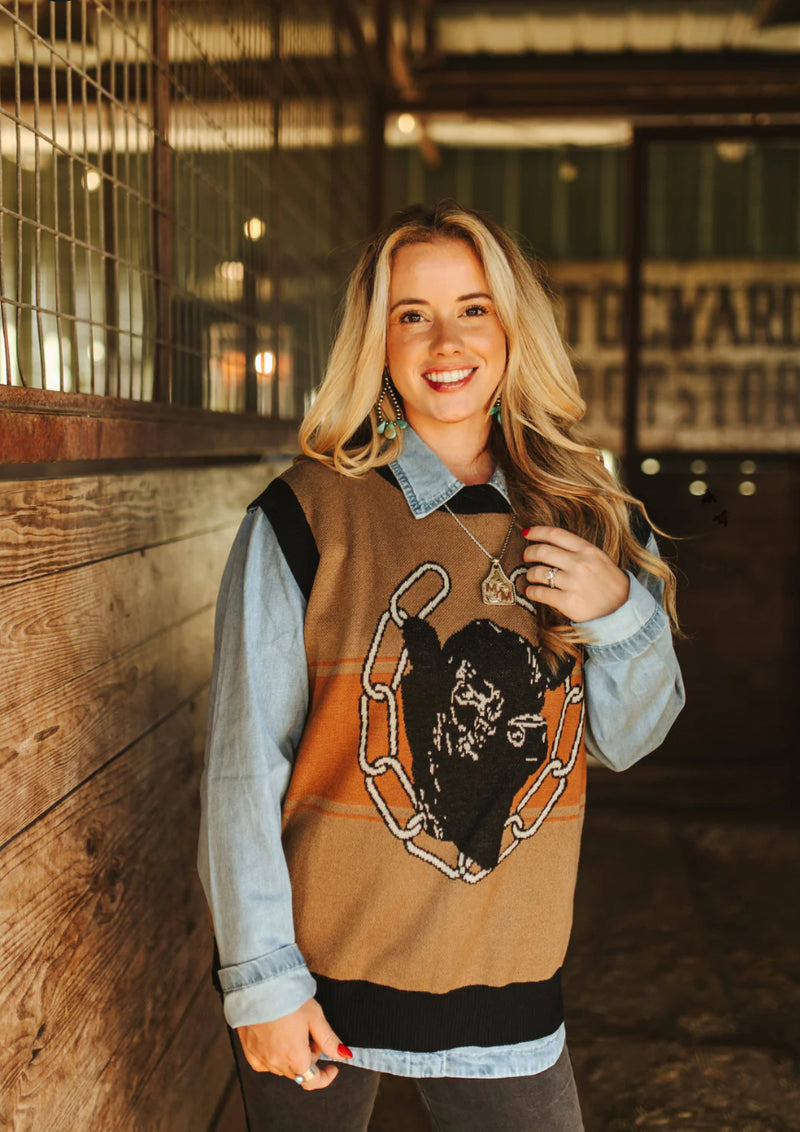 Vintage Angus Sweater Vest - Also in Plus Size