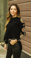 Wagon Wheel Concho Turquoise Top - Also in Plus Size
