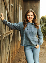 Urban Denim Hooded Top  - Also in Plus Size