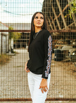 Las Vegas Boot Stitch Sleeve Top