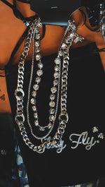 White Lightning Layered Necklace