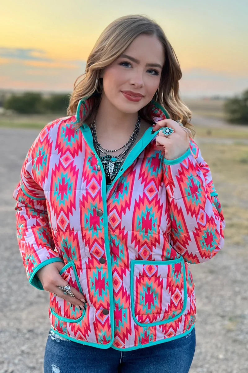 Birkshire Hills Aztec Jacket - Also in Plus Size