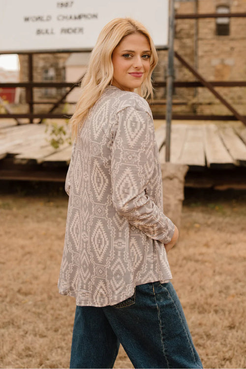 Smokey Hallow Aztec Cardigan - Also in Plus Size