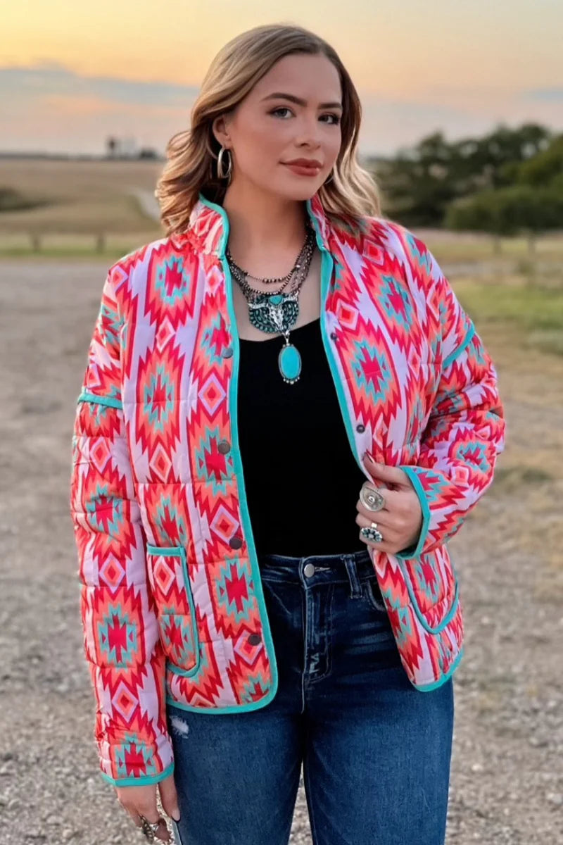 Birkshire Hills Aztec Jacket - Also in Plus Size
