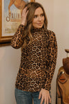 Here For the Party Leopard Mesh Layering Top - Also in Plus Size