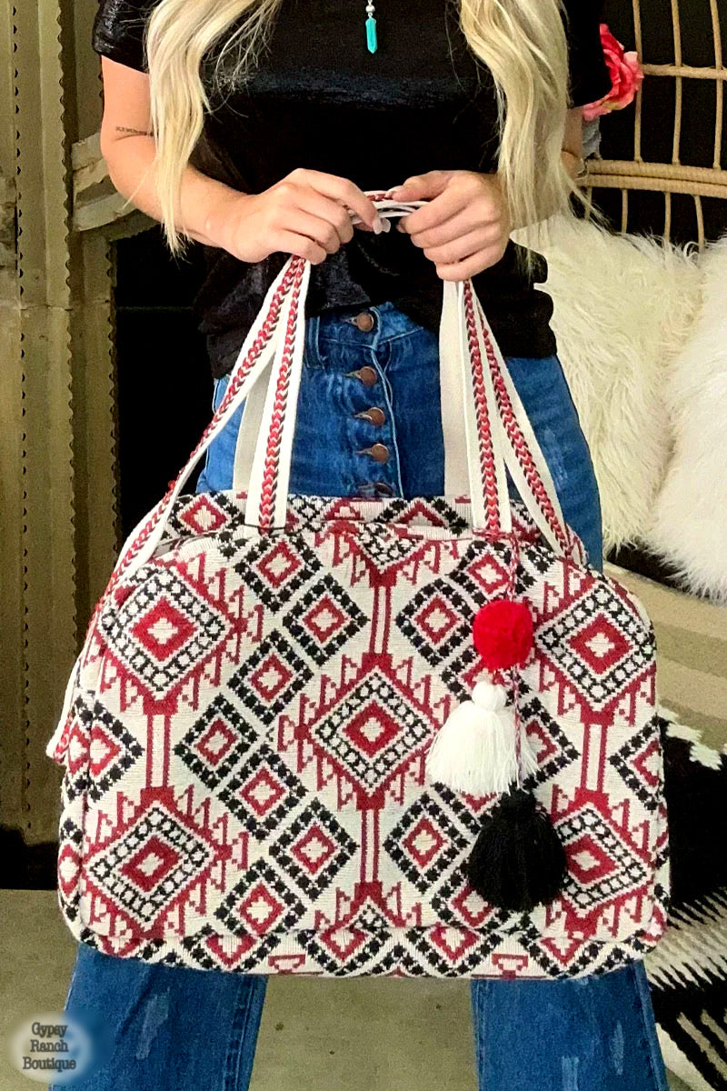 Amarillo By Morning Aztec Overnight Bag