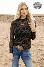 Rodeo Legacy Mesh Layering Top - Also in Plus Size