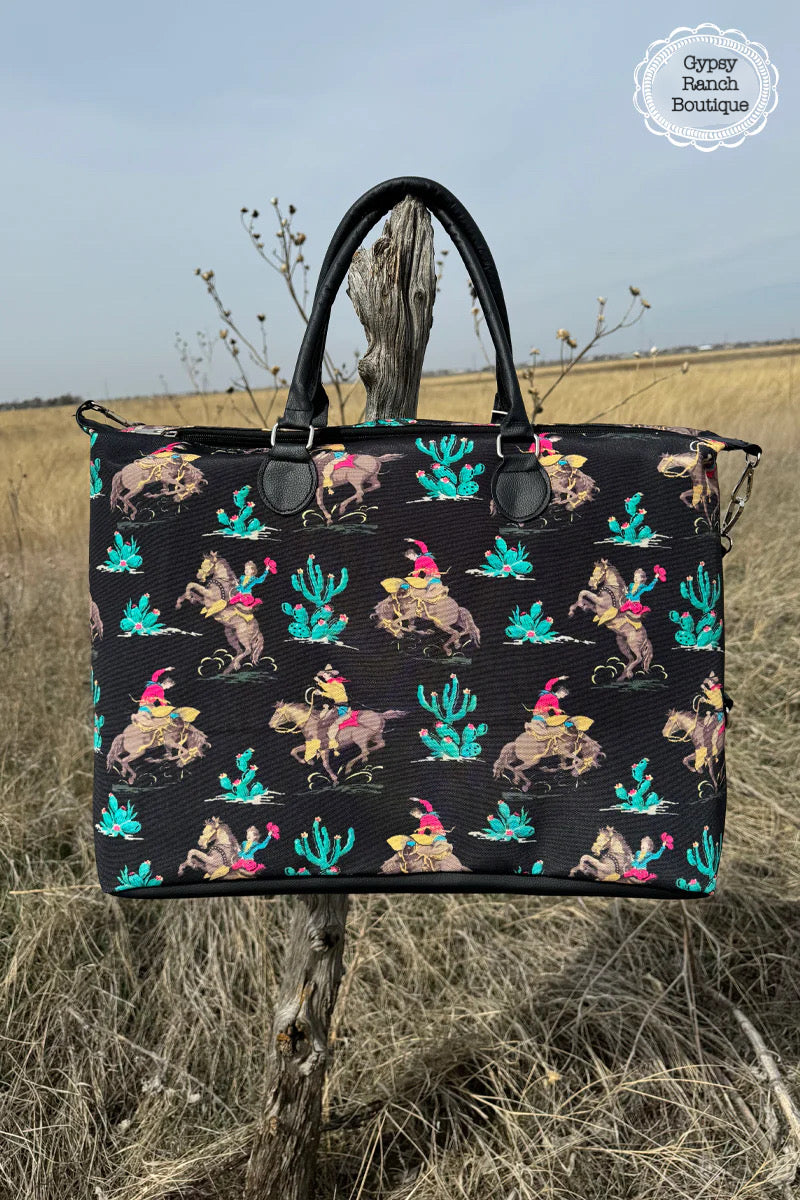 Back to the Ranch Overnight XL Tote Bag