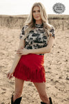 Fort Worth Nights RED Skirt- Also in Plus Size