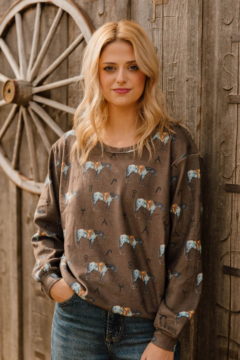 Blue Roan & Brands Top - Also in Plus Size – Gypsy Ranch Boutique