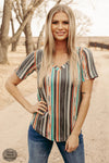 Mayan Mountains Serape Top - Also in Plus Size
