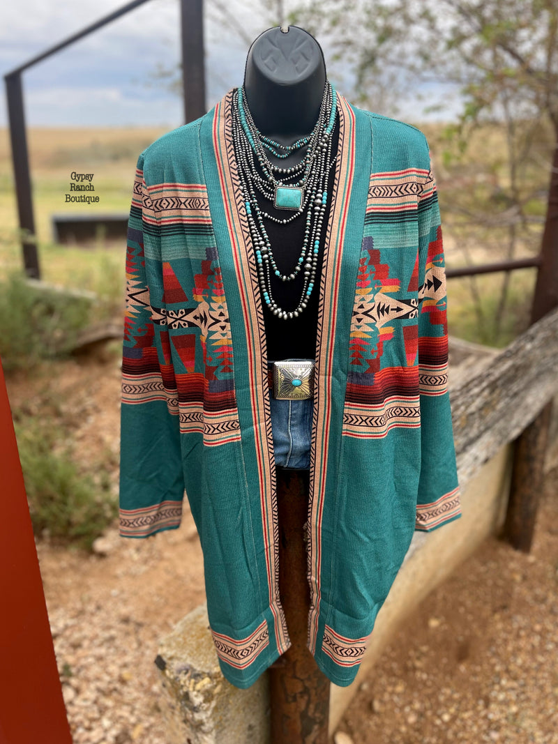 Bellevue Aztec Cardigan - Also in Plus Size