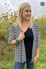 Round The Track Kimono Cardigan - Also in Plus Size