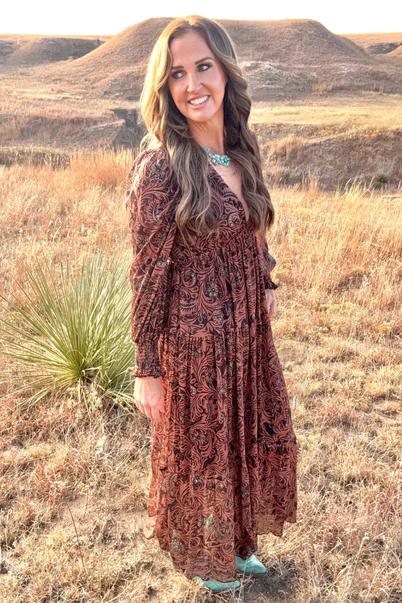 A Western Dream Tooled & Turquoise Dress