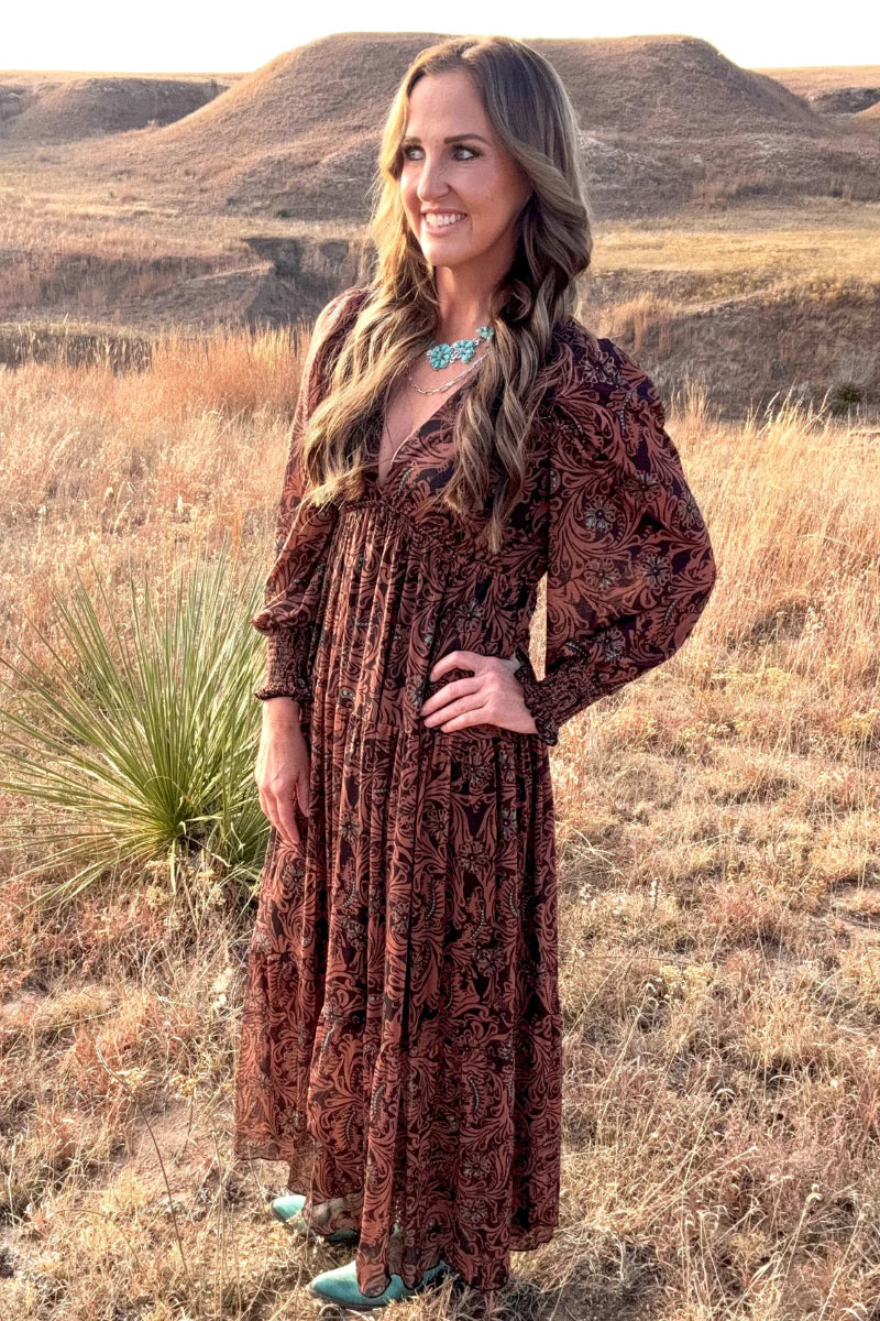 A Western Dream Tooled & Turquoise Dress