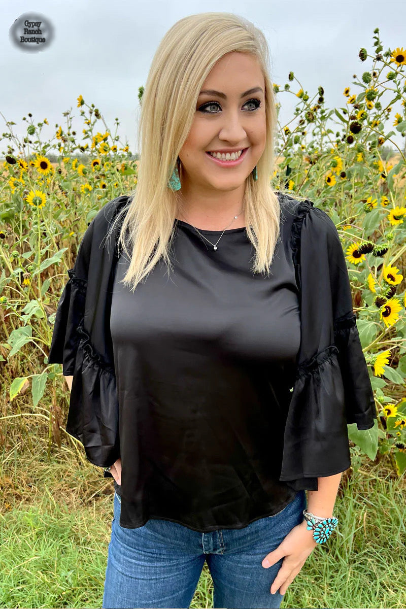 Lady in Black Top - Also in Plus Size