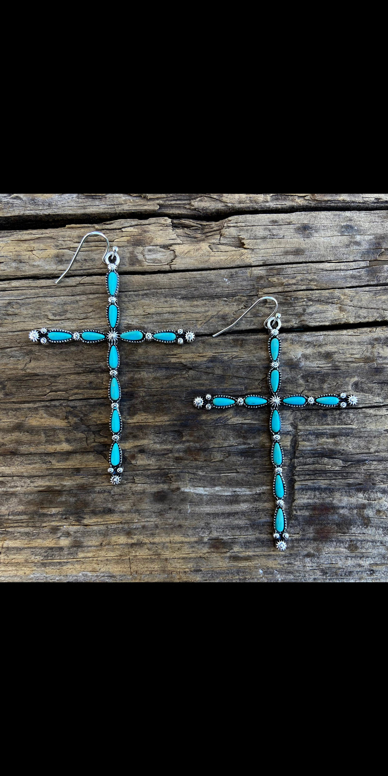 Taylor Turquoise Cross Earring