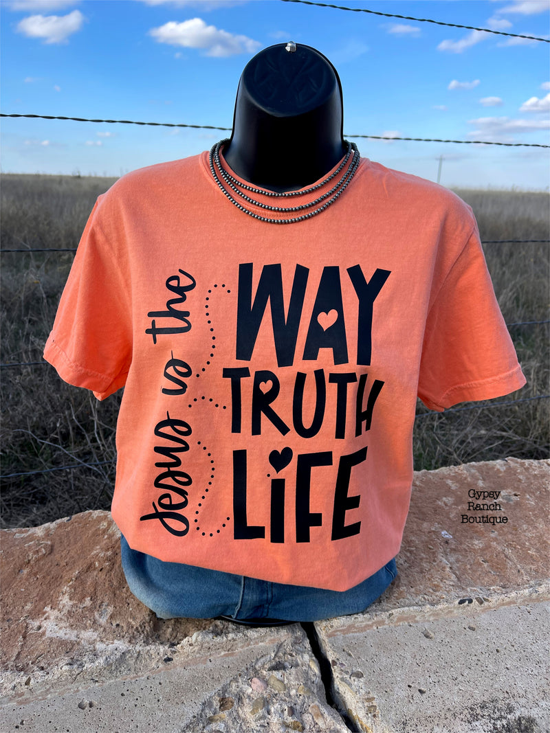 Jesus is The Way Truth & Life Tee - Also in Plus Size