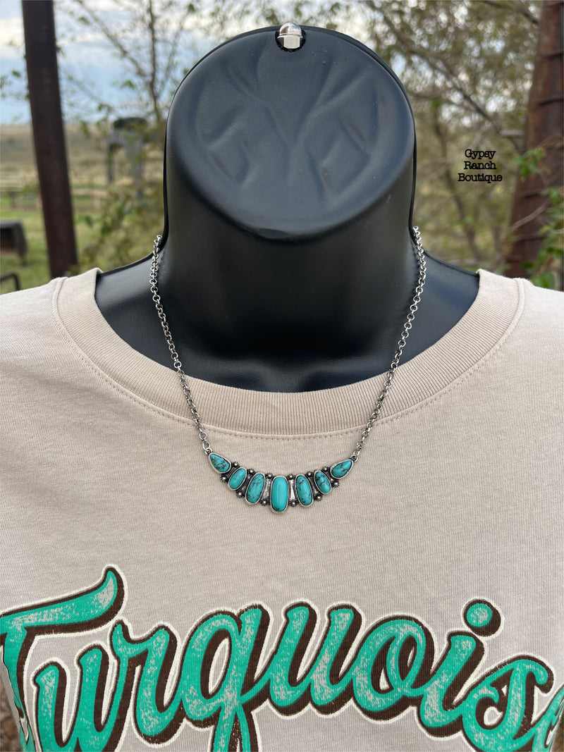 Danli Turquoise Bar Necklace