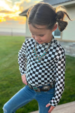 Kids Round The Track Mesh Top