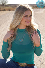 Tuscaloosa Turquoise Layering Top - Also in Plus Size