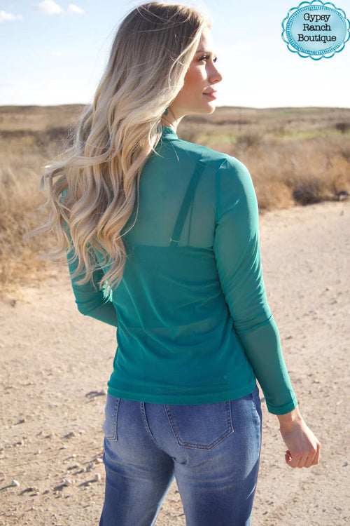 Tuscaloosa Turquoise Layering Top - Also in Plus Size