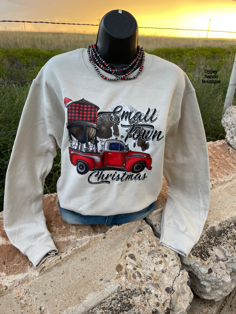 Small Town Christmas Sweatshirt - Also in Plus Size
