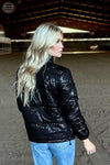 Kreek Ridge Black Sequin Coat - Also in Plus Size