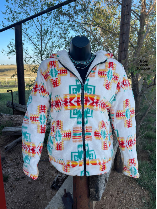 Turner Tribal SOFT Zip Up Jacket Top - Also in Plus Size