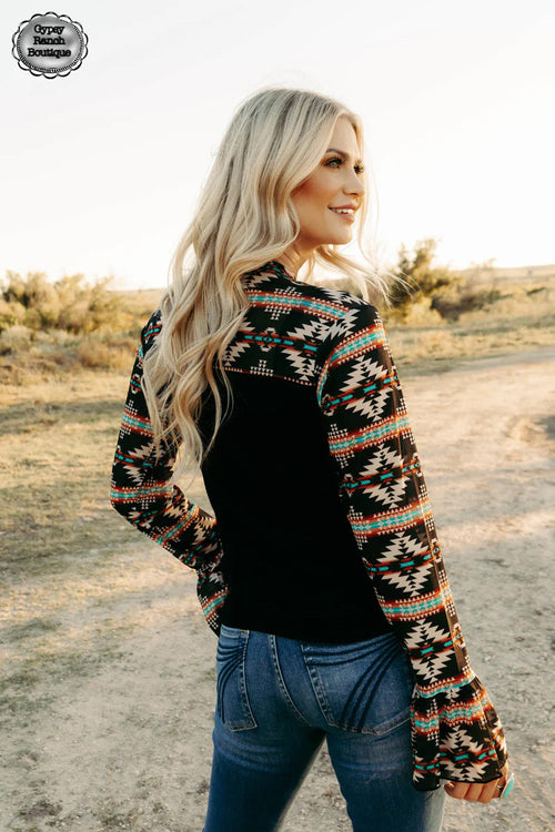 All in Aztec Top - Also in Plus Size