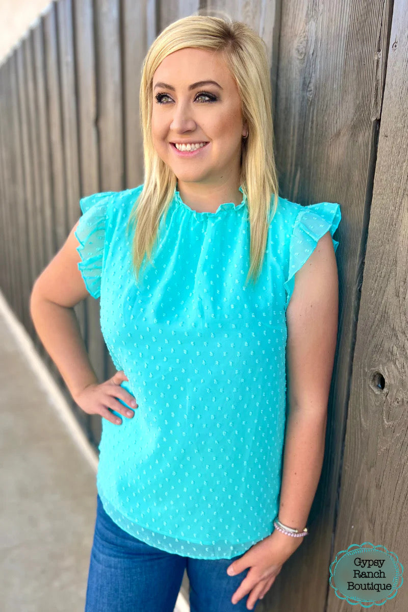 Parker Turquoise Top - Also in Plus Size