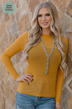 Mustard Layering  Top - Also in Plus Size