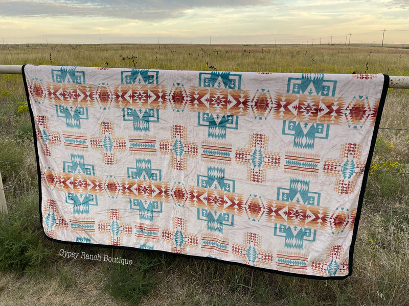 Croix Cream SOFT King Size Reversible Blanket