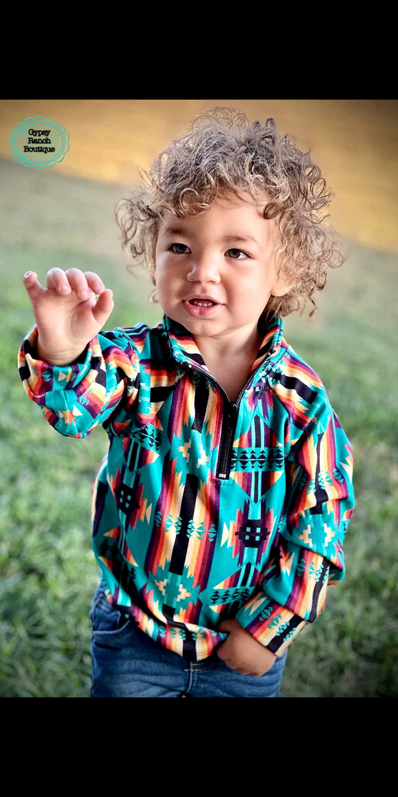 Kids Rugged Ranch Tribal Pullover Top
