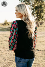 Bloomfield Aztec Top - Also in Plus Size