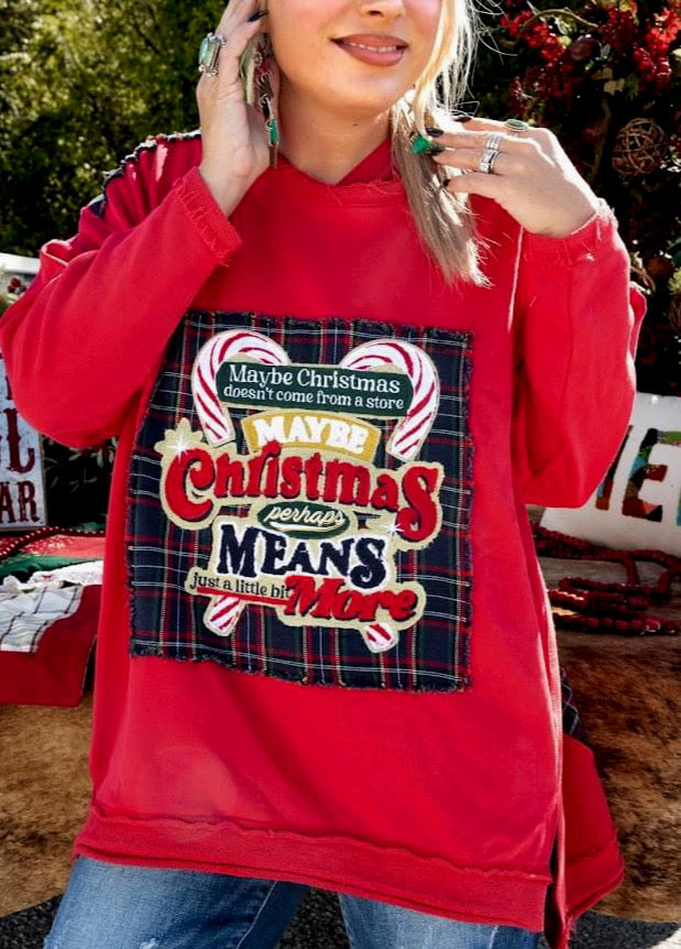 Perhaps Christmas Means Just A Little Bit More Oversized Pullover - Also in Plus Size